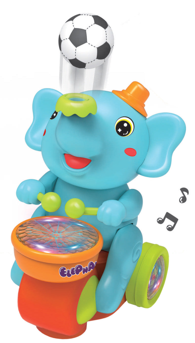 Brinquedo Elefante Musical com Luz e Som 180-1 - Braskit