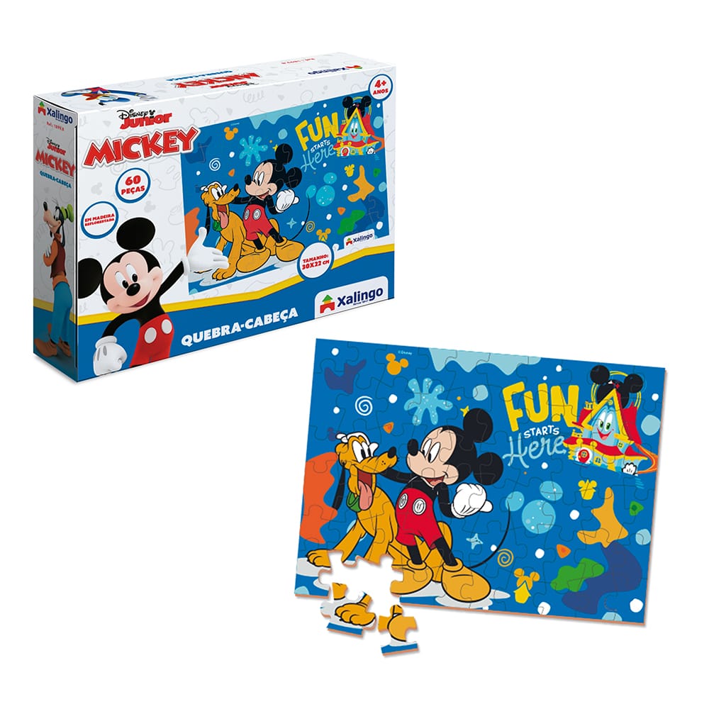 Quebra-cabeça Mickey 60 Peças 1899.8 - Xalingo