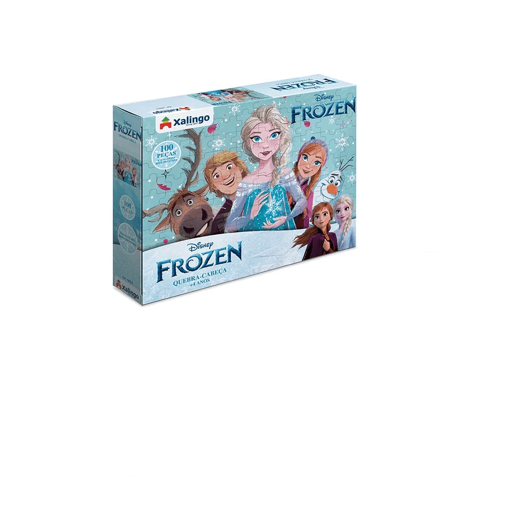 Quebra-cabeça Disney Frozen 100 Peças 1976.5 - Xalingo