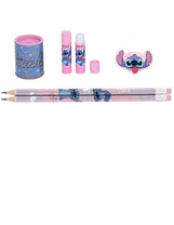 Kit Escolar Stitch 2 lápis, 1 Apontador, 1 Cola Bastão e 1 Borracha - Molin