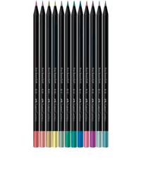 Lápis De Cor Supersoft Redondo 12 Cores Matálica 210722 -  Faber-Castell
