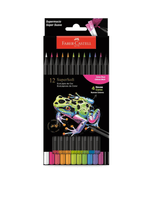 Lápis De Cor Supersoft Redondo 12 Cores Neon 210744 -  Faber-Castell