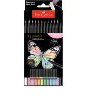 Lápis De Cor Supersoft Redondo 12 Cores Pastel 210745 -  Faber-Castell