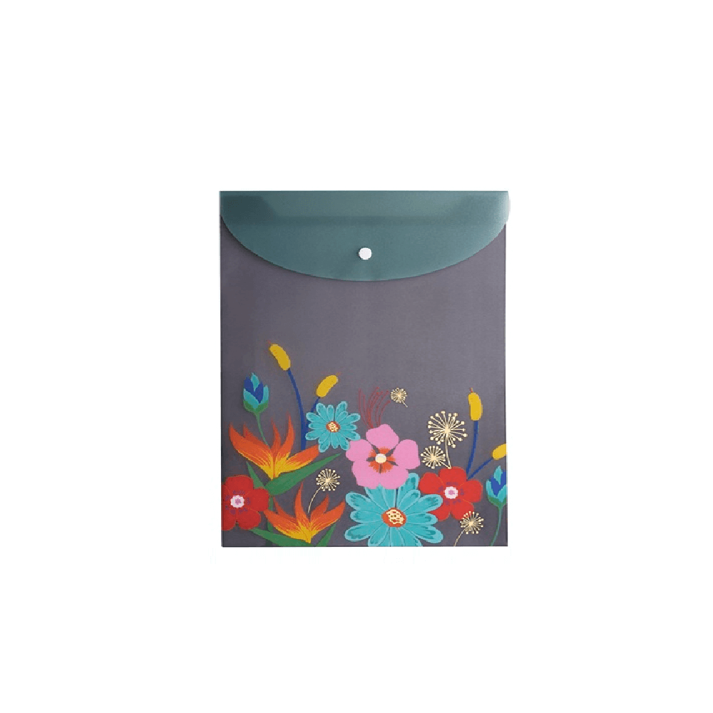 Pasta Vertical Com Glitter A4 Flower Select 22985 - Molin