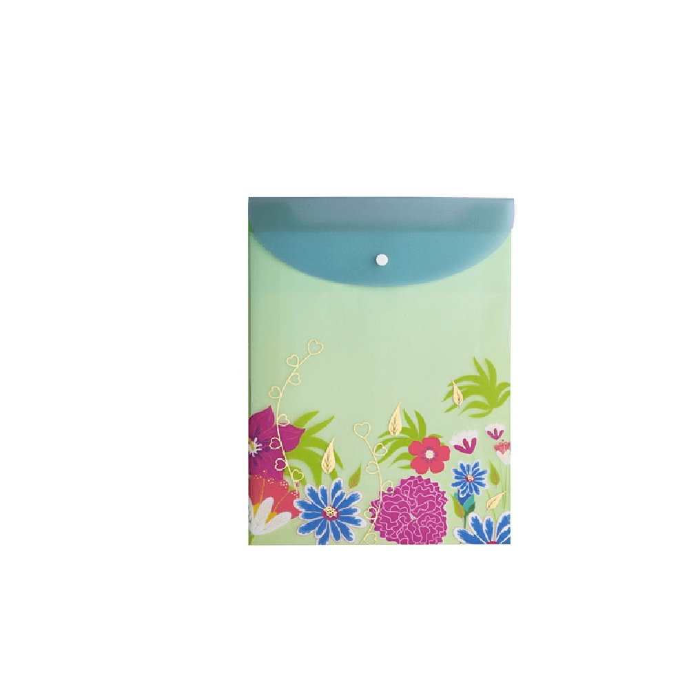 Pasta Vertical Com Glitter A4 Flower Select 22985 - Molin