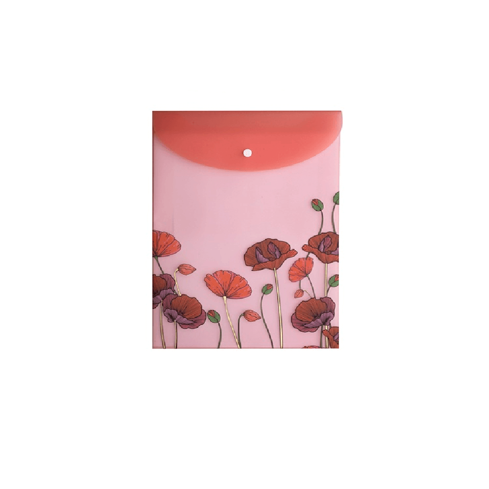 Pasta Vertical Com Glitter A4 Flower Select 22985 - Molin