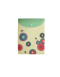Pasta Vertical Com Glitter A4 Flower Select 22985 - Molin
