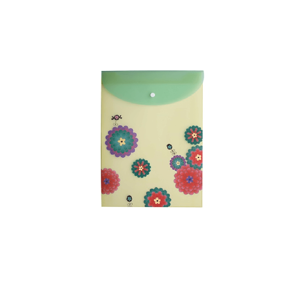 Pasta Vertical Com Glitter A4 Flower Select 22985 - Molin