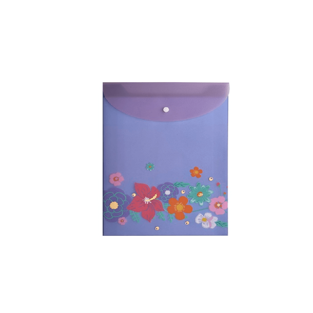Pasta Vertical Com Glitter A4 Flower Select 22985 - Molin