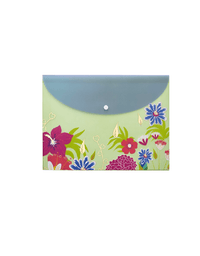 Pasta Horizontal Com Glitter A4 Flower Select 22988 - Molin
