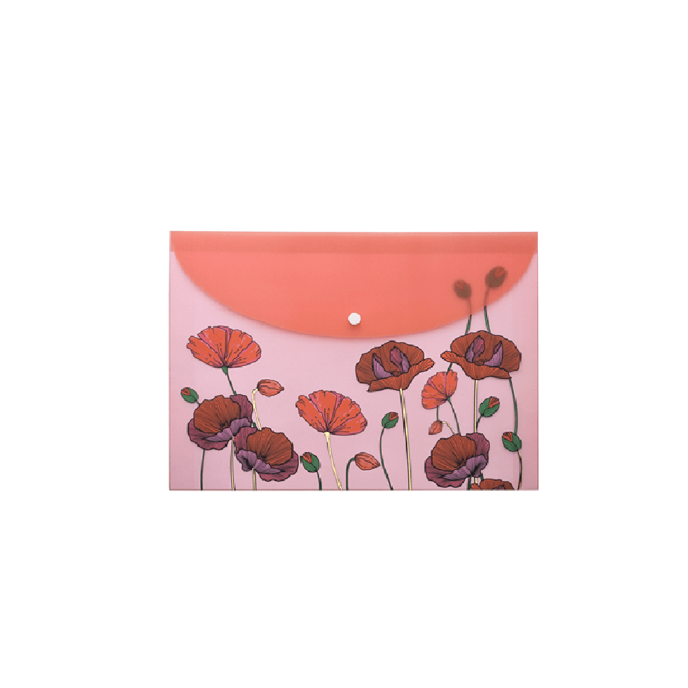Pasta Horizontal Com Glitter A4 Flower Select 22988 - Molin