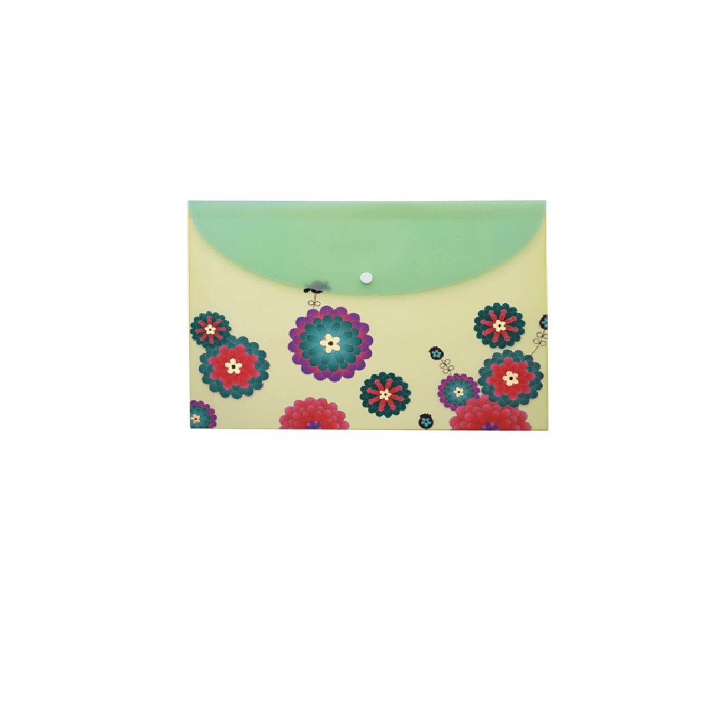 Pasta Horizontal Com Glitter A4 Flower Select 22988 - Molin