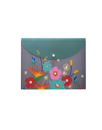 Pasta Horizontal Com Glitter A4 Flower Select 22988 - Molin
