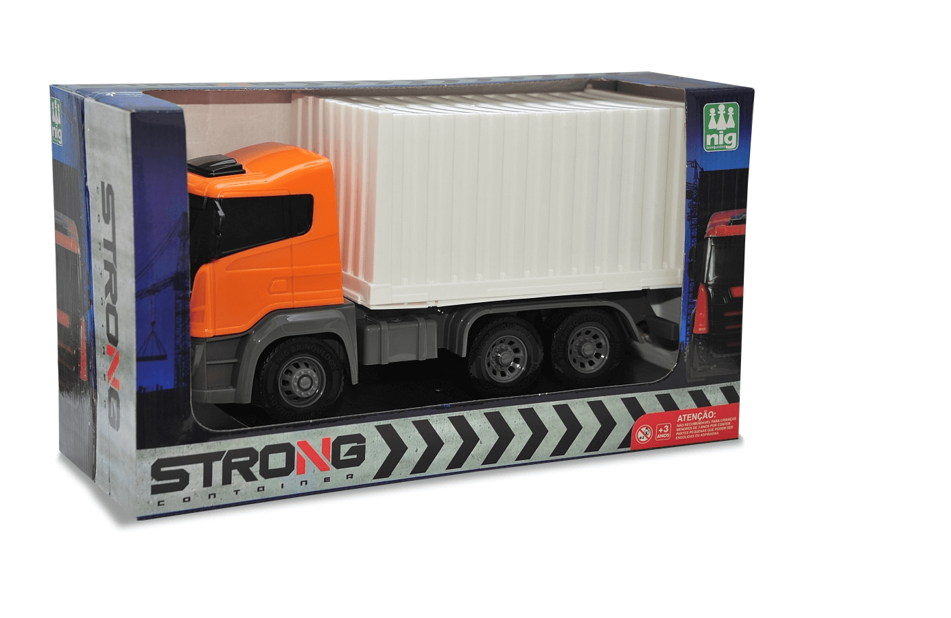 Caminhão Strong Container Sortidos 2003 - Nig Brinquedos