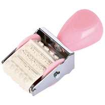 Carimbo Rotativo Rosa 12 Imagens Com Estojo 4 Cores 23210 - Molin