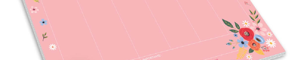 Bloco Semanal Buquê 52 Folhas 120g/m² 200x275mm 2351 - Fina Ideia