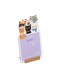 Calendário 2026 Gatinhos 10,5x19cm 2356 - Fina Ideia

