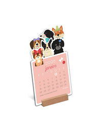 Calendário 2026 Cachorrinhos 10,5x19cm 2357 - Fina Ideia
