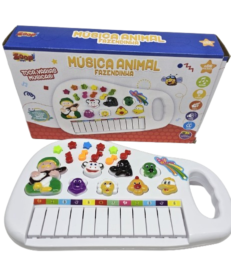 Piano Infantil Música Animal Fazendinha ZP01218 - Zoop Toys