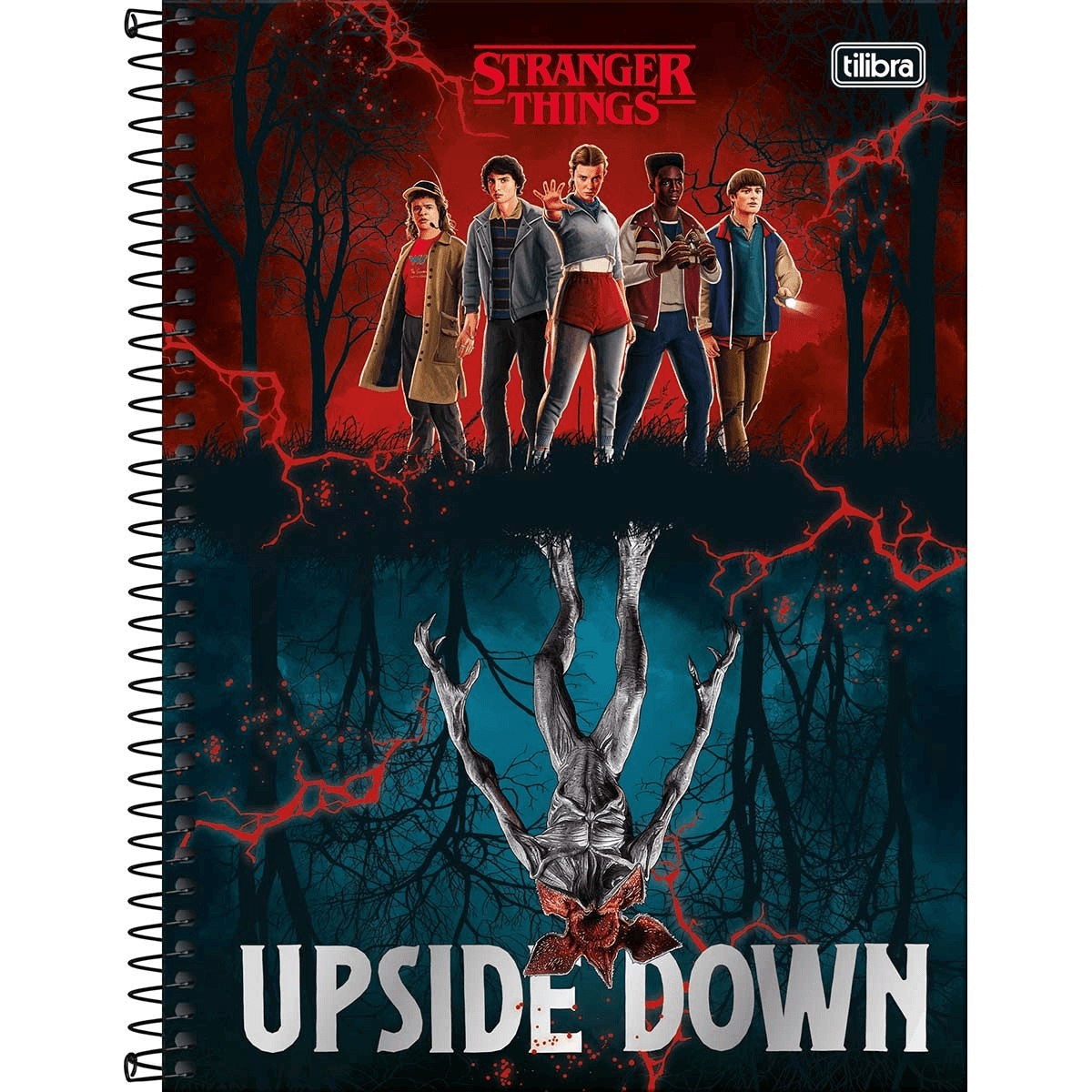 Caderno Espiral Universitário 1 Matéria Stranger Things 80 Fls. 29413 - Tilibra