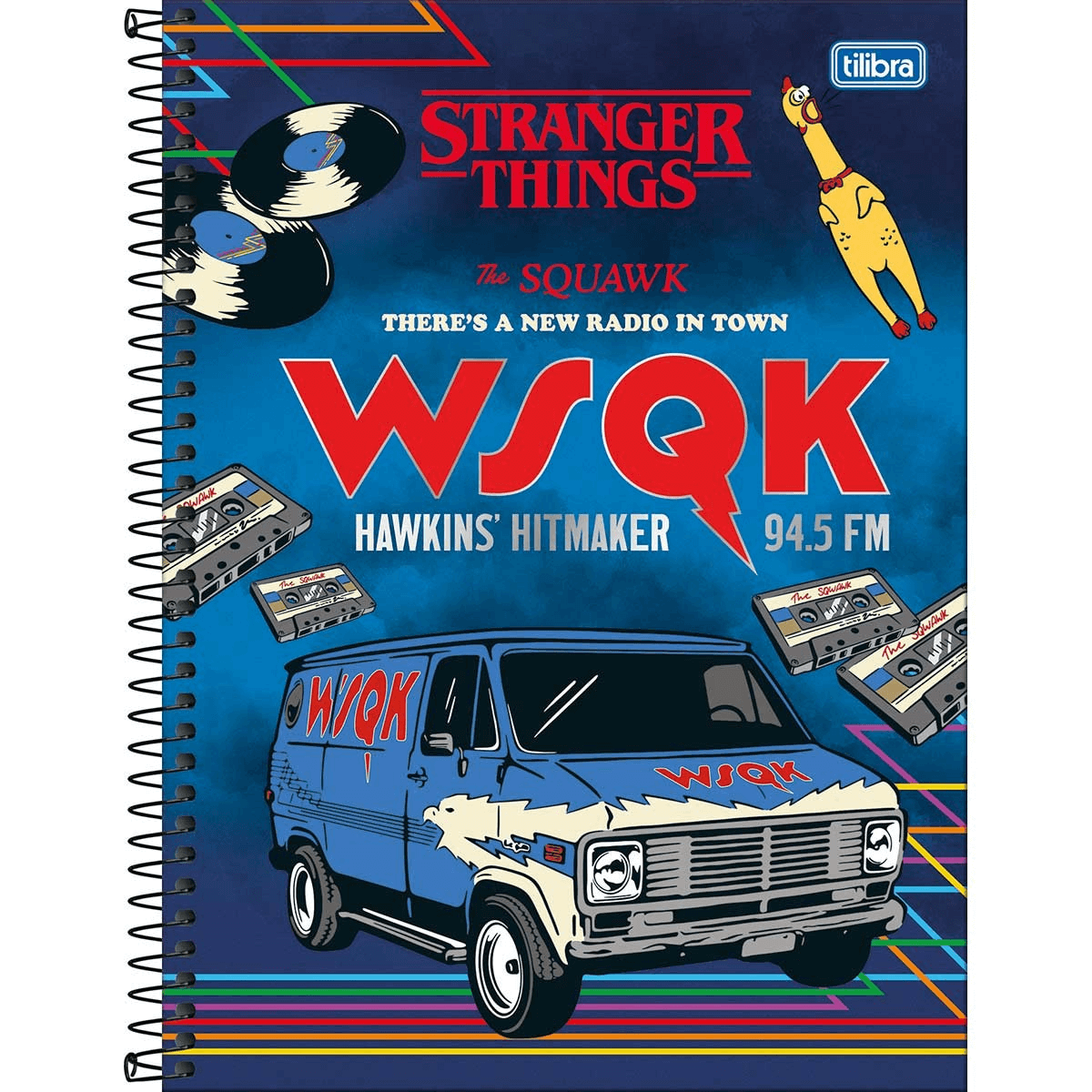 Caderno Espiral Universitário 1 Matéria Stranger Things 80 Fls. 29413 - Tilibra