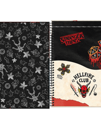 Caderno Espiral Universitário 1 Matéria Stranger Things 80 Fls. 29413 - Tilibra
