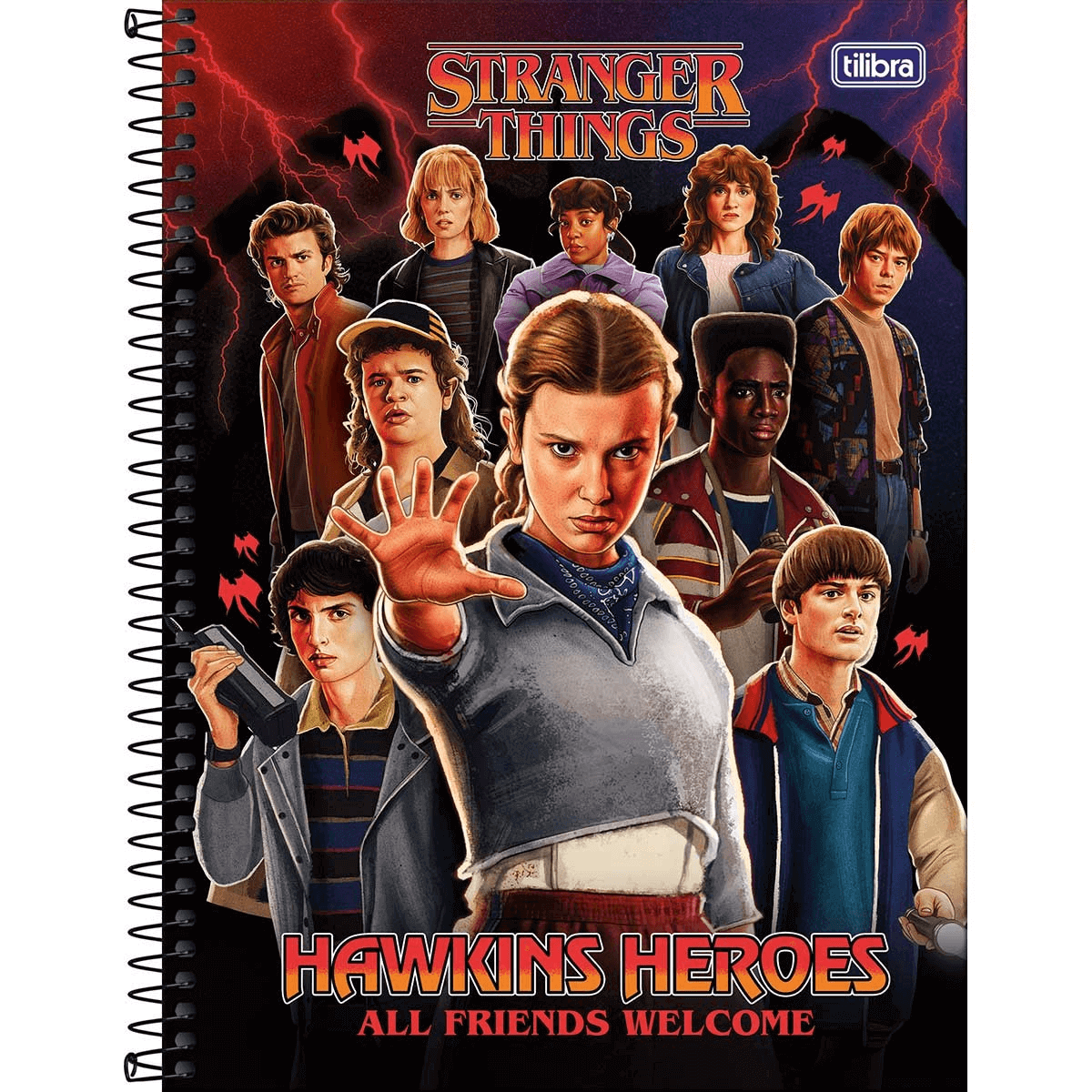 Caderno Espiral Universitário 1 Matéria Stranger Things 80 Fls. 29413 - Tilibra