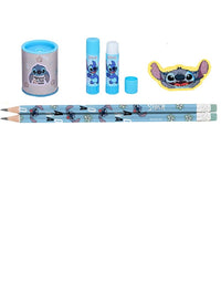 Kit Escolar Stitch 2 lápis, 1 Apontador, 1 Cola Bastão e 1 Borracha - Molin
