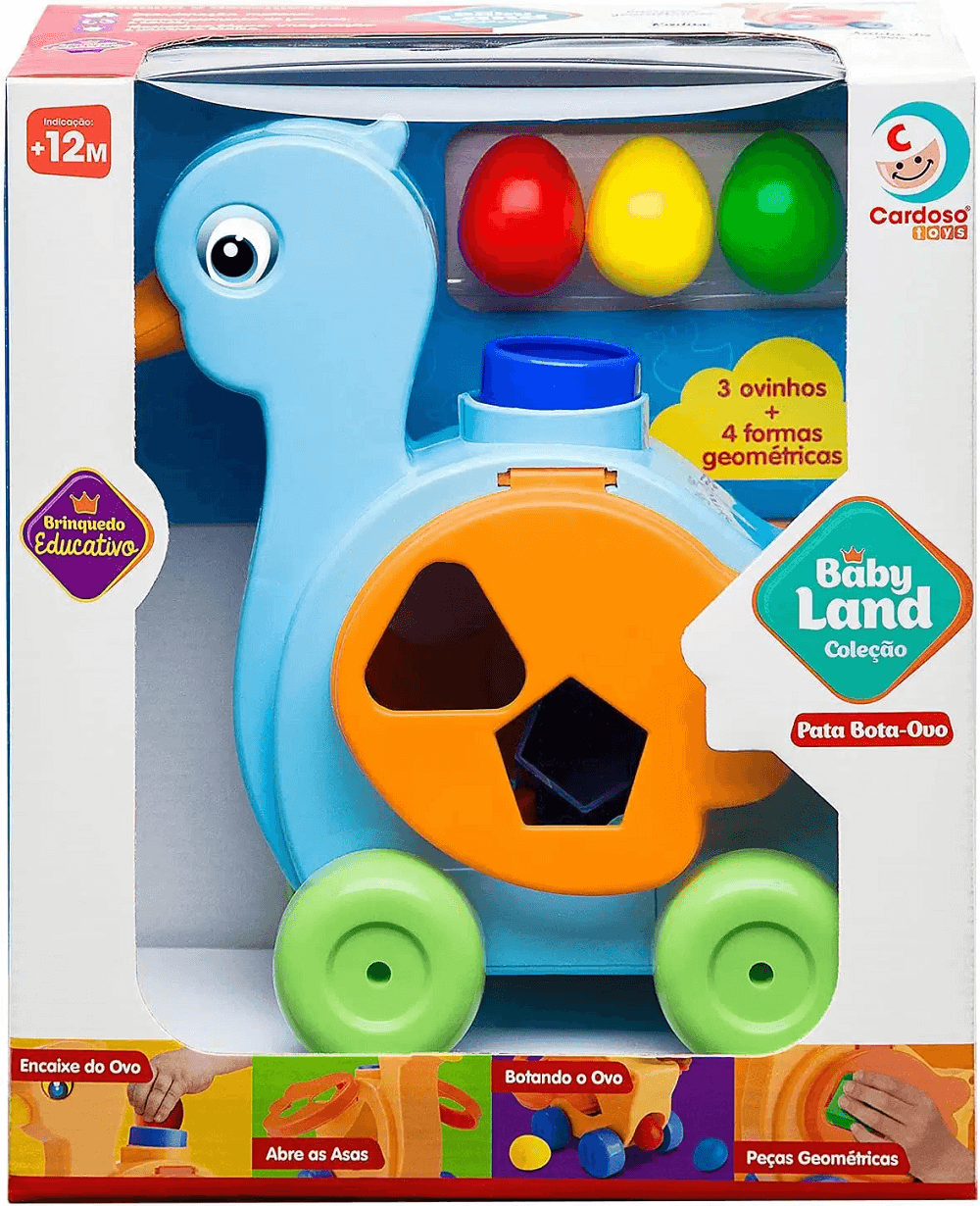 Brinquedo Pata Bota Ovo Baby Land Azul 3012 - Cardoso