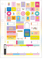 Refil Para Caderno Argolado Universitário Happy 80 Folhas 30565 - Tilibra