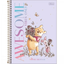 Caderno Espiral Capa Dura Universitário 1 Matéria 80 Folhas POOH 30828-5 - Tilibra