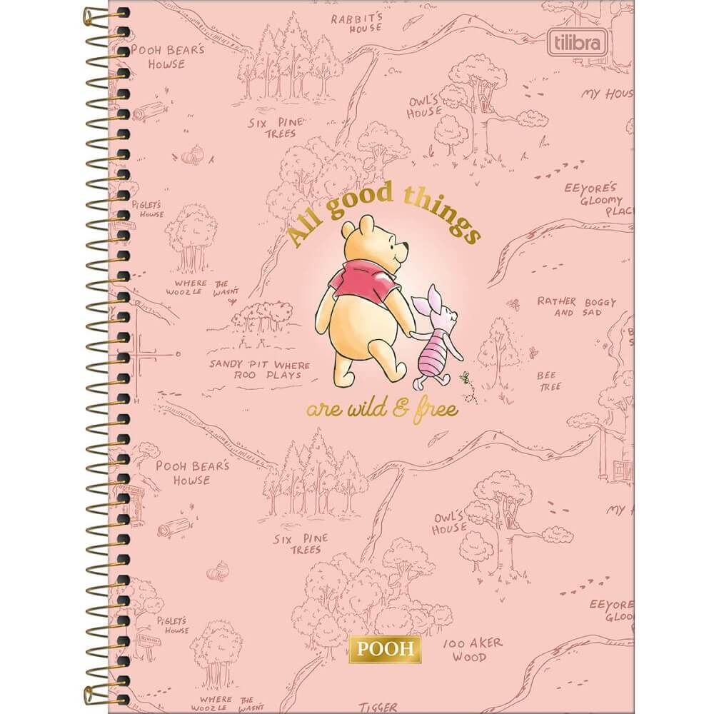 Caderno Univ. 160 Folhas Pooh Conect 30829 - Tilibra