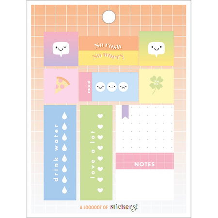 Bloco de Adesivos Decorados Metalizados 12 Folhas Happy 31695 - TILIBRA