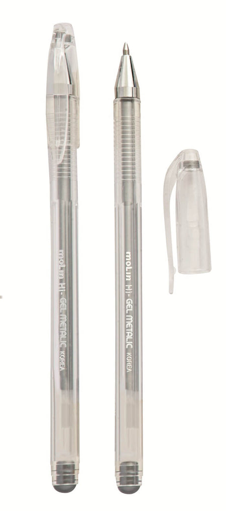 Caneta Gel Metalic Prata e Dourada - Molin