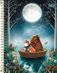 Caderno Espiral Capa Dura Colegial 10 Matérias Loveland 160 Folhas 33300 - Tilibra
