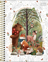 Caderno Espiral Capa Dura Colegial 10 Matérias Loveland 160 Folhas 33300 - Tilibra

