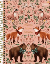 Caderno Espiral Capa Dura Colegial 10 Matérias Loveland 160 Folhas 33300 - Tilibra
