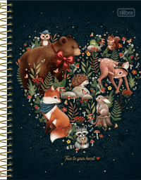 Caderno Espiral Capa Dura Colegial 10 Matérias Loveland 160 Folhas 33300 - Tilibra
