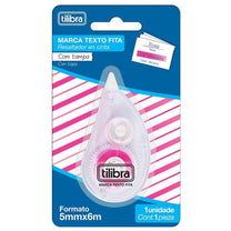 Marca Texto em Fita Rosa Neon 6m x 5mm 344711 - Tilibra