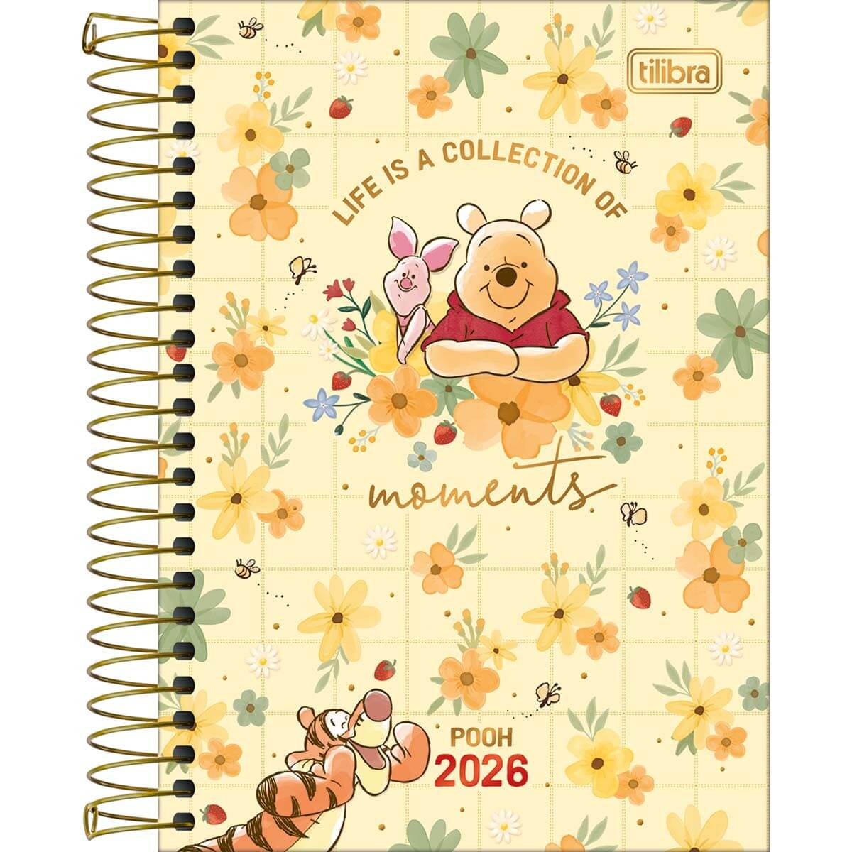 Agenda Espiral 2026 Pooh 12,9x18,7cm 176 Fls. 34784 - Tilibra