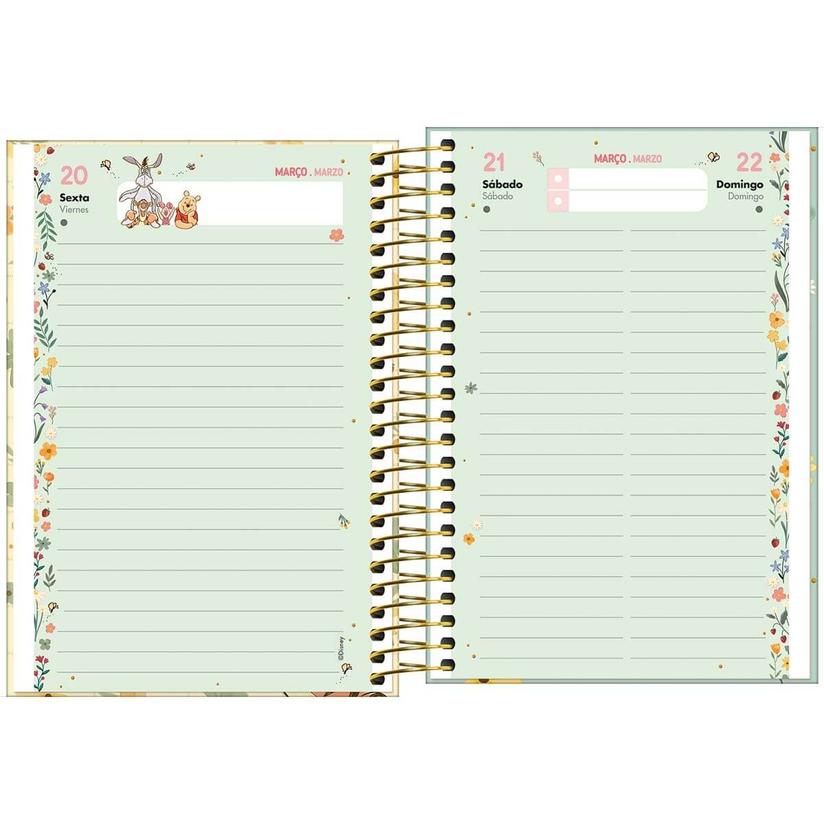 Agenda Espiral 2026 Pooh 12,9x18,7cm 176 Fls. 34784 - Tilibra