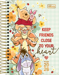 Agenda Espiral 2026 Pooh 12,9x18,7cm 176 Fls. 34784 - Tilibra
