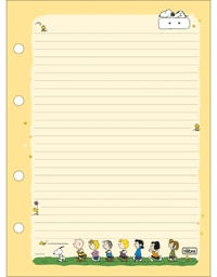 Refil para Caderno Argolado Colegial Snoopy 80 Folhas 35069 - Tilibra
