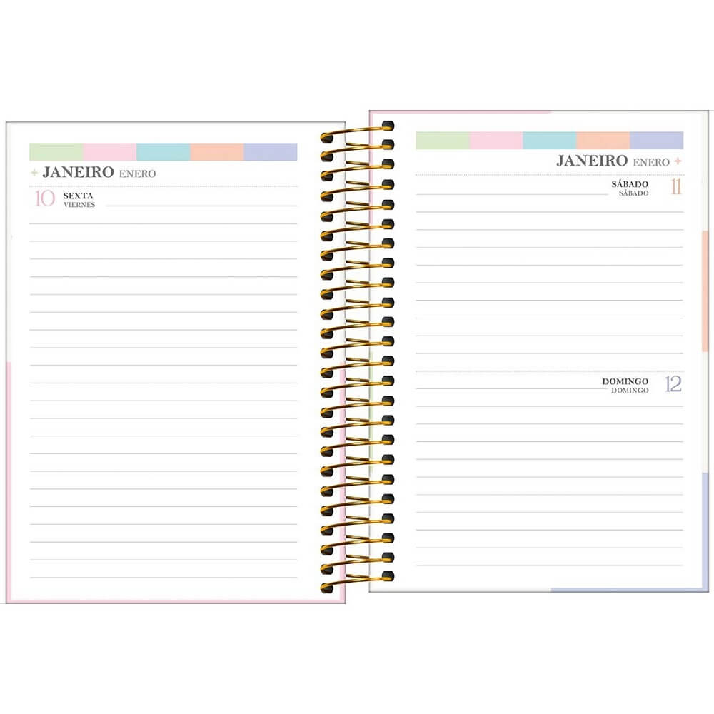 Agenda Espiral 2025 Happy 12,9x18,7cm 176 Fls. 35461 - Tilibra