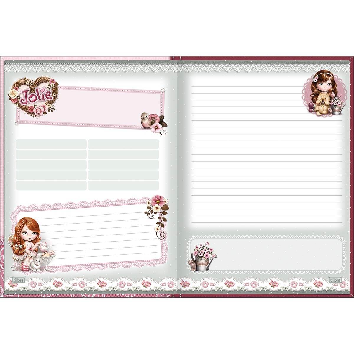 Caderno Brochura Colegial 80 Fls. Jolie 38389 - Tilibra