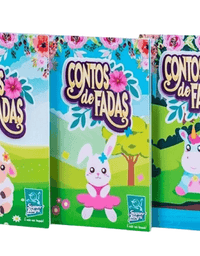 Boneca Babys Collection Conto De Fadas Loira Com Coelhinho 385 - Diver Toys

