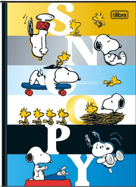 Caderno Brochura Colegial 80 Fls. Snoopy 39523 - Tilibra