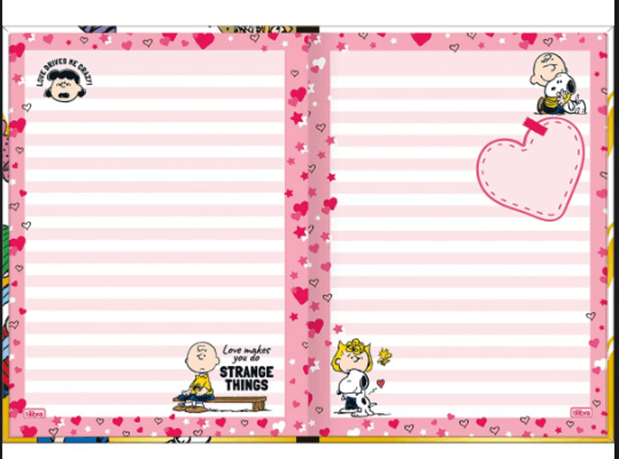 Caderno Brochura Colegial 80 Fls. Snoopy 39523 - Tilibra