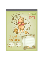 Papel de Carta Pooh 50 Fls. 17,5x24,0cm 39545 - Tilibra
