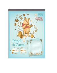 Papel de Carta Pooh 50 Fls. 17,5x24,0cm 39545 - Tilibra
